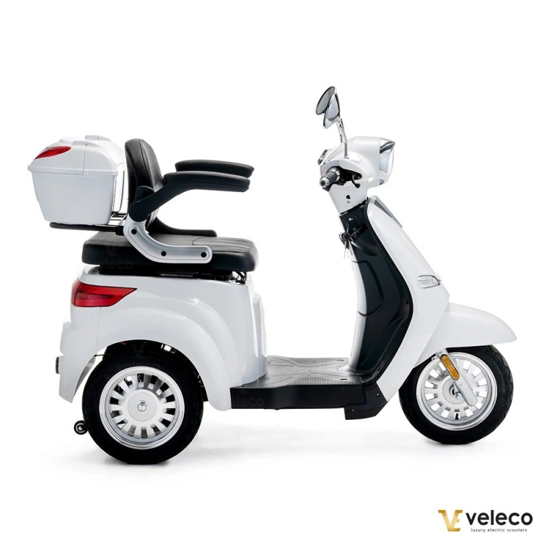 Veleco CRISTAL: trike mobility scooter with full LED lights