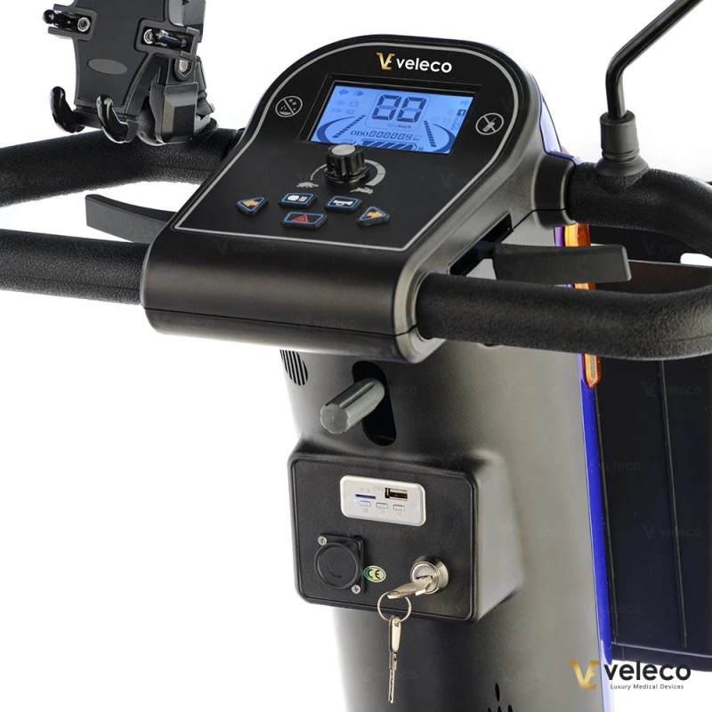 Veleco LOOPER: easy-control mobility scooter with LED lights