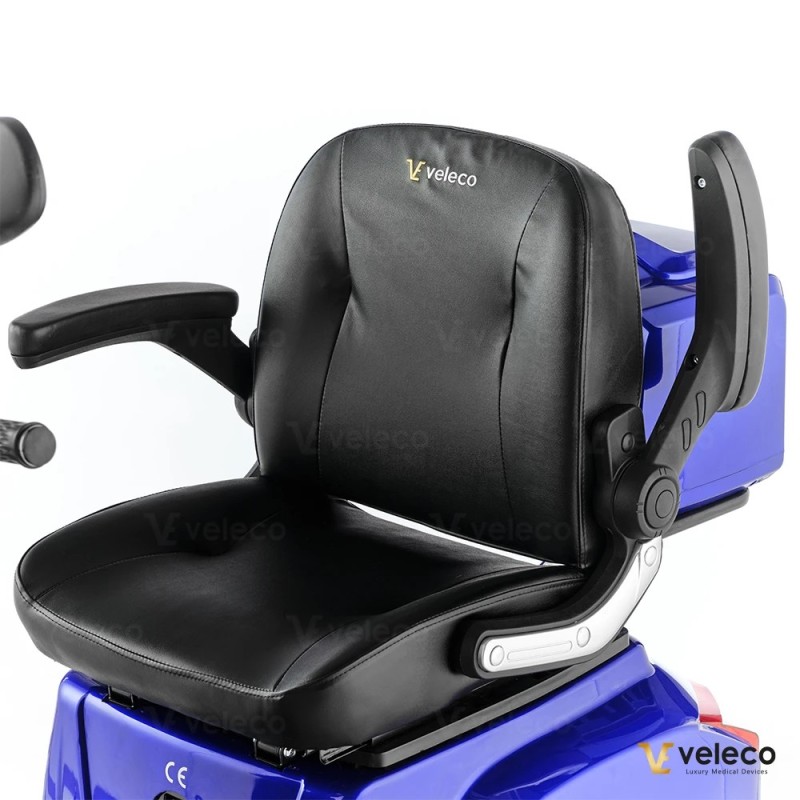 Veleco TURRIS: mobility scooter with acceleration button