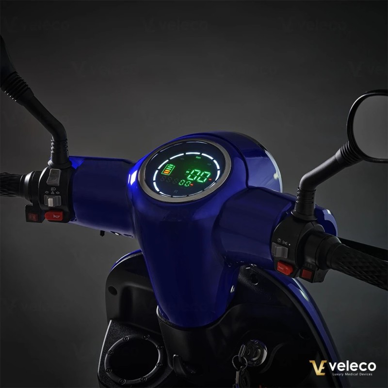 Veleco TURRIS: mobility scooter with acceleration button