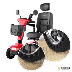 Veleco solid tyres for JUMPY mobility scooter – set of 4