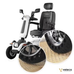 Veleco solid tyres for SHARPY mobility scooter – set of 4