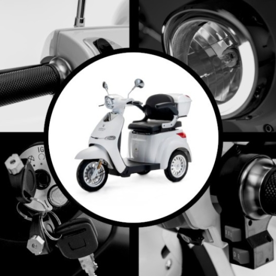 Model CRISTAL – Full suspension scooter
