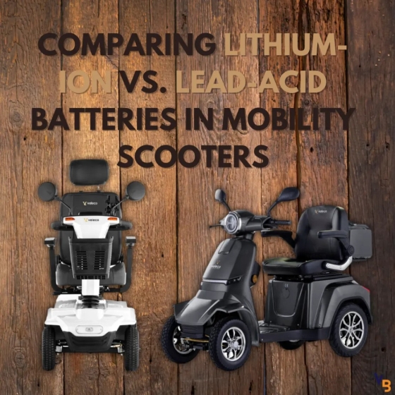 Comparing lithium-ion vs. lead-acid batteries in mobility scooters