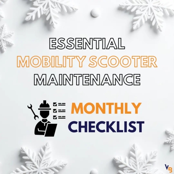 Essential mobility scooter maintenance – monthly checklist