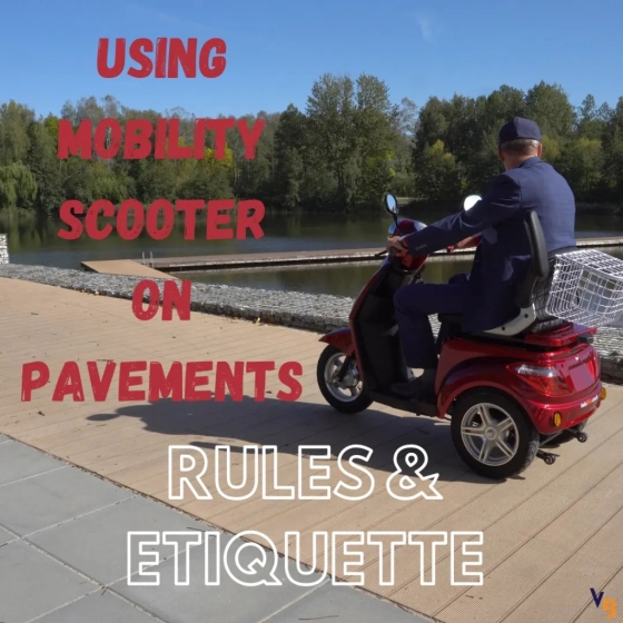 Using mobility scooters on pavements - rules and etiquette