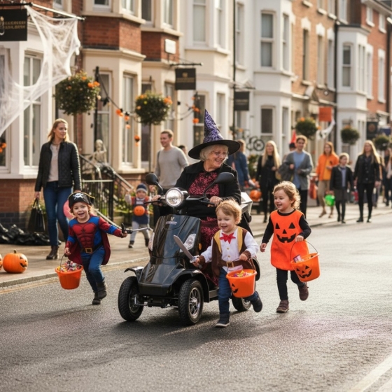 Mobility scooter costume ideas: Transforming your aid into part of your Hallowee
