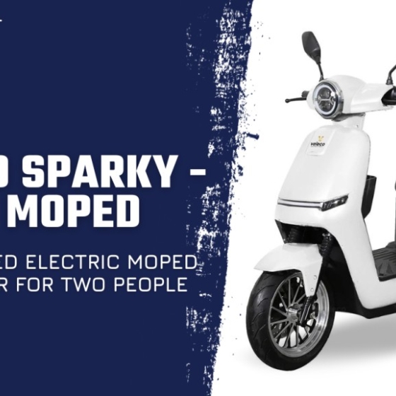 Veleco SPARKY – two-wheeled electric moped for 2 people