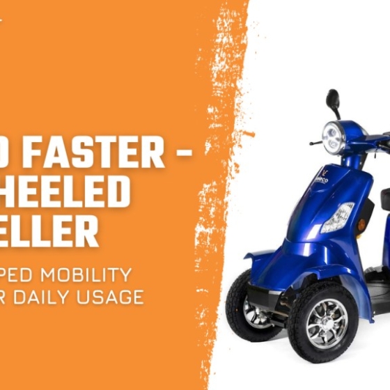 Veleco FASTER 4-wheeled mobility scooter – Velobike bestseller. A fully equipped