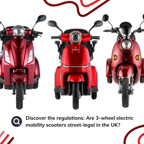 Are 3-wheel electric mobility scooters for adults street legal?
