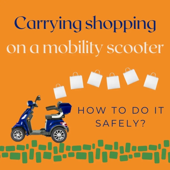 Carrying shopping on a mobility scooter — how to do it safely?